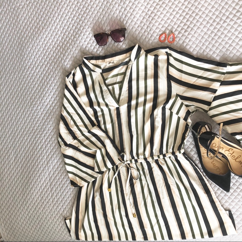 Striped lightweight casual dress